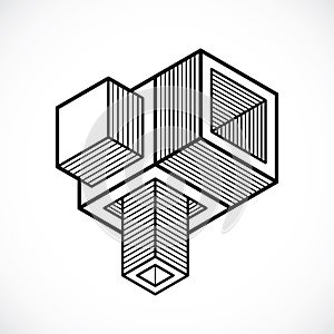 Engineering construction, abstract vector.