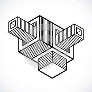 Engineering construction, abstract vector.