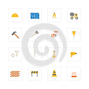 Engineering and construction icon set.