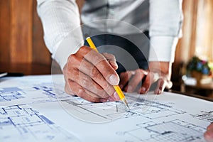 Engineering, consulting, design, construction, with colleagues, plan design, details, industrial drawing and many drawing tools