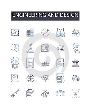 Engineering and design line icons collection. Satisfaction, Communication, Support, Assistance, Responsiveness, Empathy