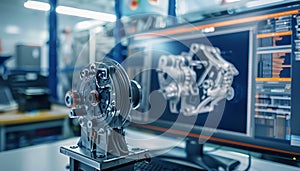 Engineering Designer : a mechanical engineering design software on a computer screen