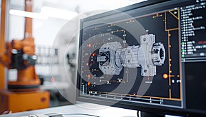 Engineering Designer : a mechanical engineering design software on a computer screen