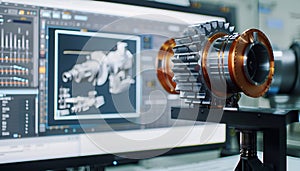 Engineering Designer : a mechanical engineering design software on a computer screen