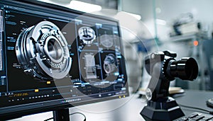 Engineering Designer : a mechanical engineering design software on a computer screen