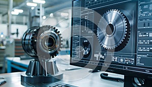 Engineering Designer : a mechanical engineering design software on a computer screen