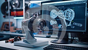 Engineering Designer : a mechanical engineering design software on a computer screen