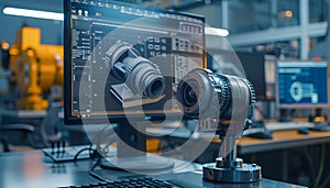 Engineering Designer : a mechanical engineering design software on a computer screen