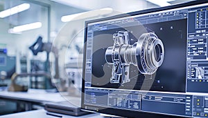 Engineering Designer : a mechanical engineering design software on a computer screen