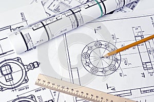 The engineering drawing