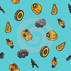 Engineering flat outline pattern