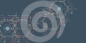 Engineering ideas and innovations. Technical drawing. Technological background . Vector illustration