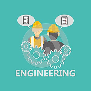 Engineering illustration Vector Art Logo Template and Illustration