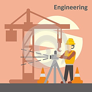 Engineering illustration Vector Art Logo Template and Illustration