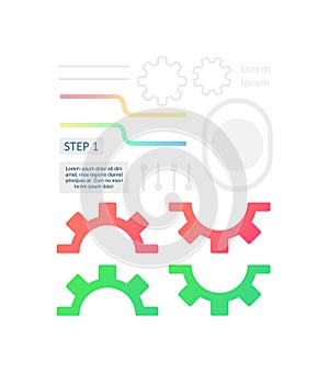 Engineering and mechanics infographic chart design element set