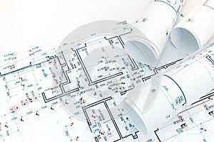 Engineering project for electric lights layout in apartment