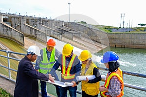 The engineering team is planning to develop the hydroelectric dam generate electricity