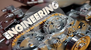 Engineering Word Engine Car Auto Motor