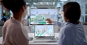 Engineers Design Construction Project Using Software