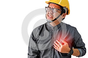 Engineers man with symptoms of heart disease