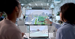 Engineers Using GIS Mapping Technology