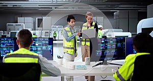 Engineers Using Modern SCADA Software