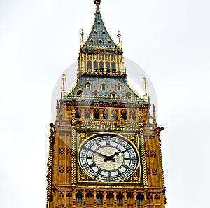 england aged city in london big ben and historical old construc