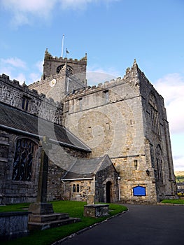 England: Cartmel Priory church entry