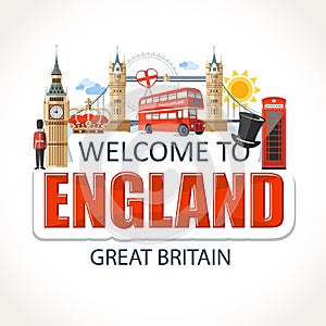England emblem lettering sights symbols culture landmark photo