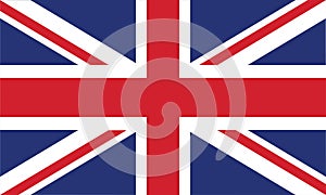 England Flag official colors and proportion correctly vector illustration.