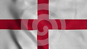 England flag, waving in wind. 3d illustration