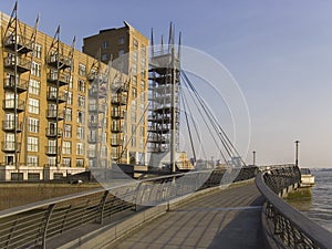 England london docklands canary wharf complex photo