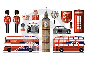 Inglaterra londres reino unido. colocar iconos 