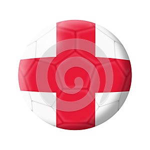 England soccer ball football illustration isolated on white with clipping path