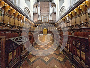 England, St albans: Abbey choir