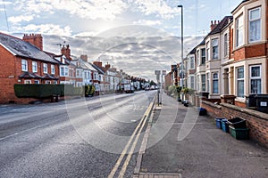 England street sunset morning view Northampton UK photo