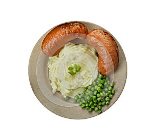 English Bangers and mash