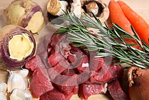 English beef vegetable stew ingredients