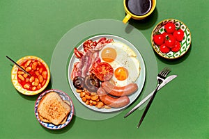 English breakfast concept