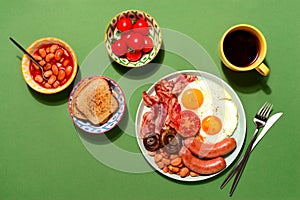 English breakfast concept