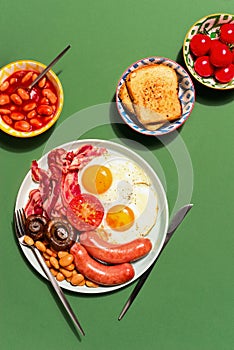 English breakfast concept