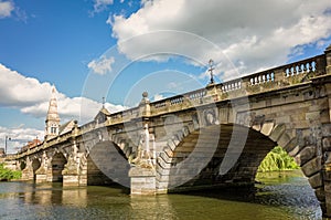 English Bridge in Shrewsbury, England photo