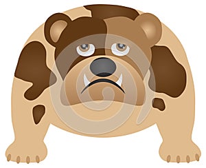 English Bulldog Color Illustration