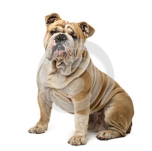 English Bulldog sitting