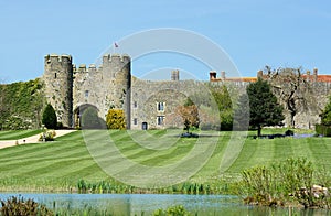 English Castle in Amberley, Sussex, UK.