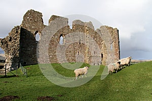 English castle ruins