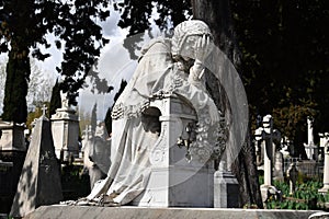 English Cemetery in Florence wonderful statues