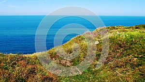 The English Channel seen from Cap Gris-Nez in Pas-de-Calais on the Opal Coast