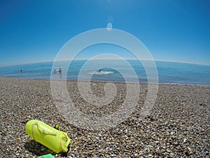 On the english channell beach photo