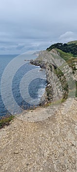 English coast Dorset cliff